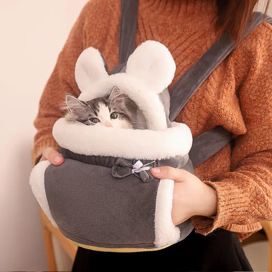 Cute cat/dog Backpack and Indoor Bed Combo