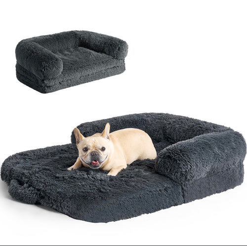 Plush Washable Bed/Blanket for Pets - Removable Nest