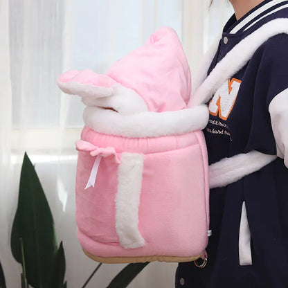 Cute cat/dog Backpack and Indoor Bed Combo