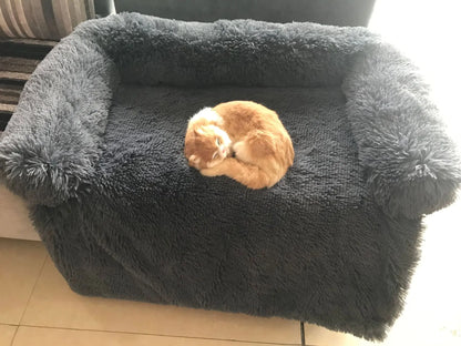Plush Washable Bed/Blanket for Pets - Removable Nest