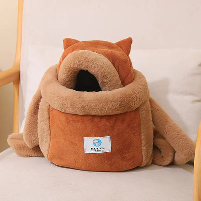Cute cat/dog Backpack and Indoor Bed Combo